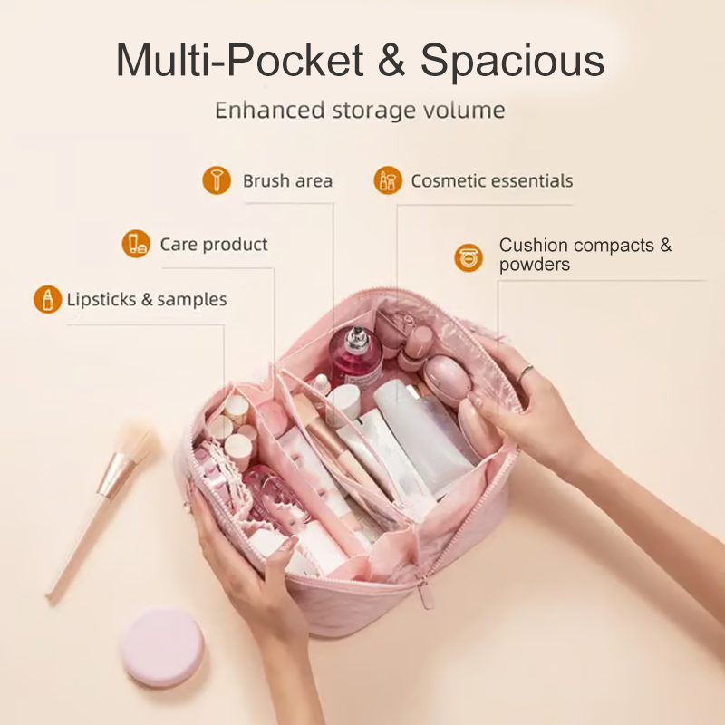 Kompakt resesminkväska för dam