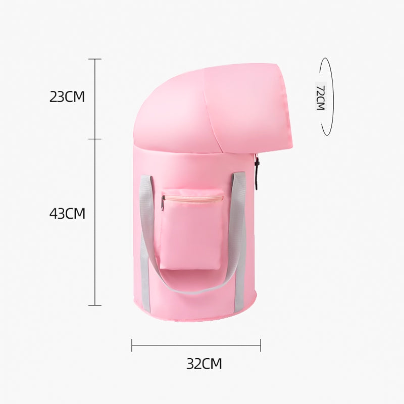 Hopfällbart bärbart fotbad för fotvård