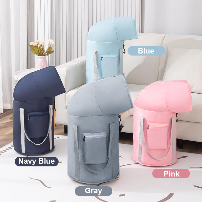 Hopfällbart bärbart fotbad för fotvård