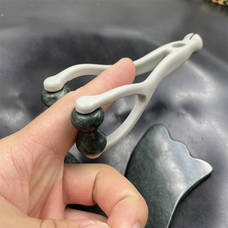 Gua Sha massageset i natursten