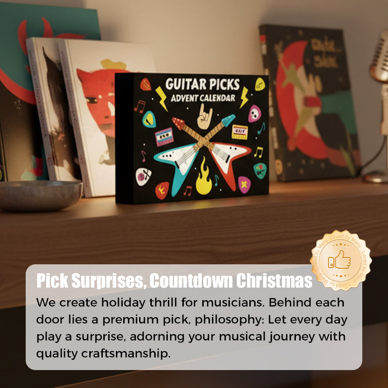 Gitarrplektrum adventskalender 24 plektrum
