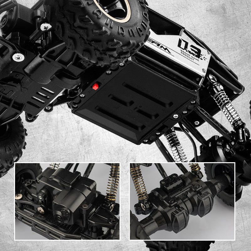 4x4 terrängbil barn 45° metallkaross